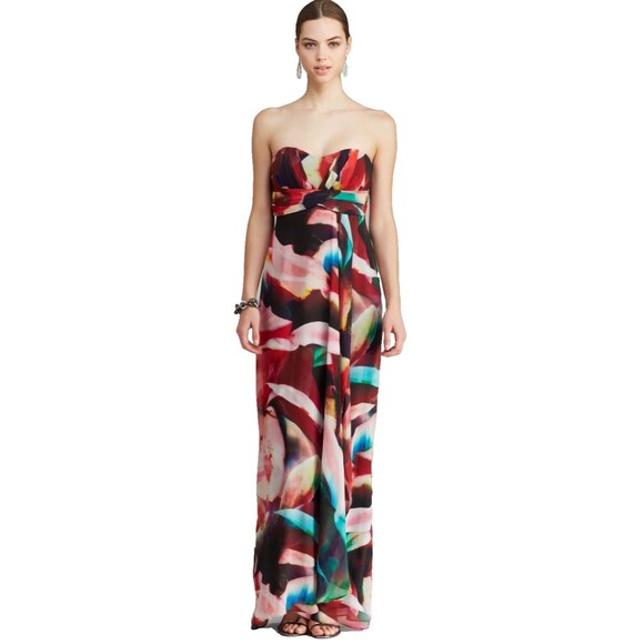 Nicole Miller Dresses & Skirts - NICOLE MILLER Petal Power Floral Chiffon Strapless Empire Gown 0 $565